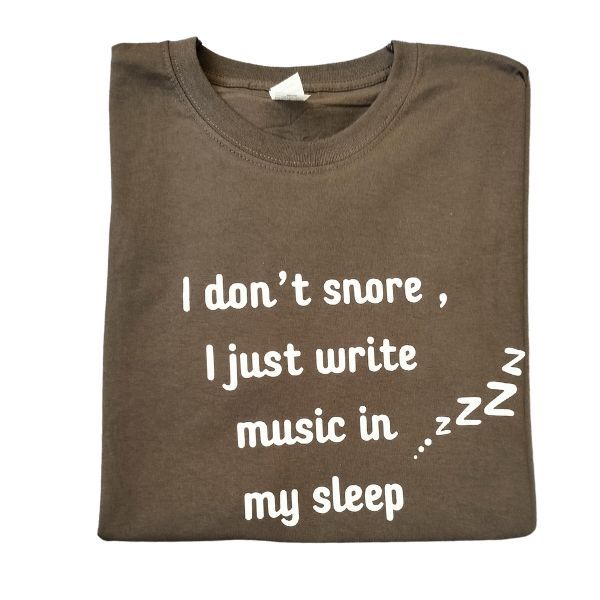 I don't snore, I just write music in my sleep