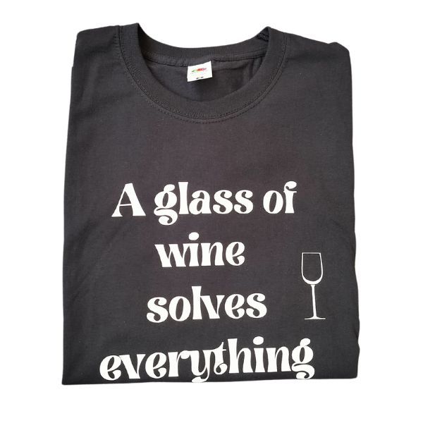 A glass of wine solves everthing